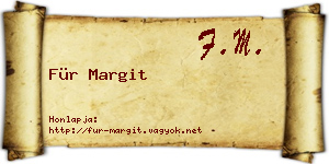 Für Margit névjegykártya